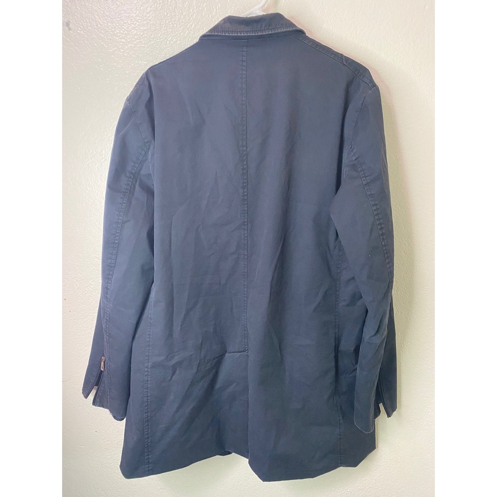 Maceoo Paris Mens XXL Peacoat Button Jacket Cotton Mid Length Coat - Picture 10 of 11